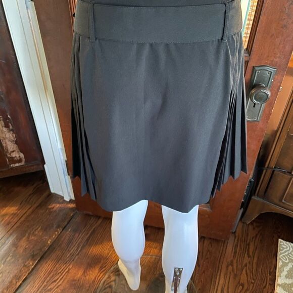 NWT ESPRIT Pleated Wrap Belted Mini Skirt 11/12 - Picture 6 of 15